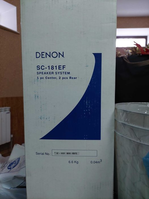 Музыкальный центр DENON. AV RECEIVER + акустика 5 колонок  DENON + DVD