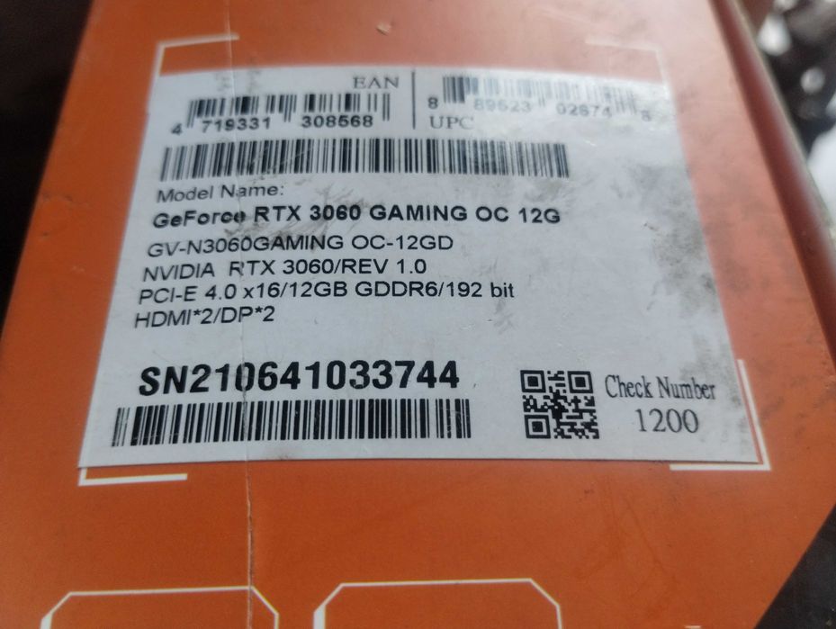 sprzedam karte graficzna GeForce rtx 3060