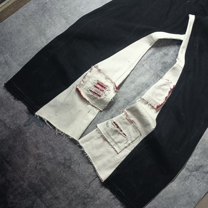 Джинсы клёш Custom flared patch jeans