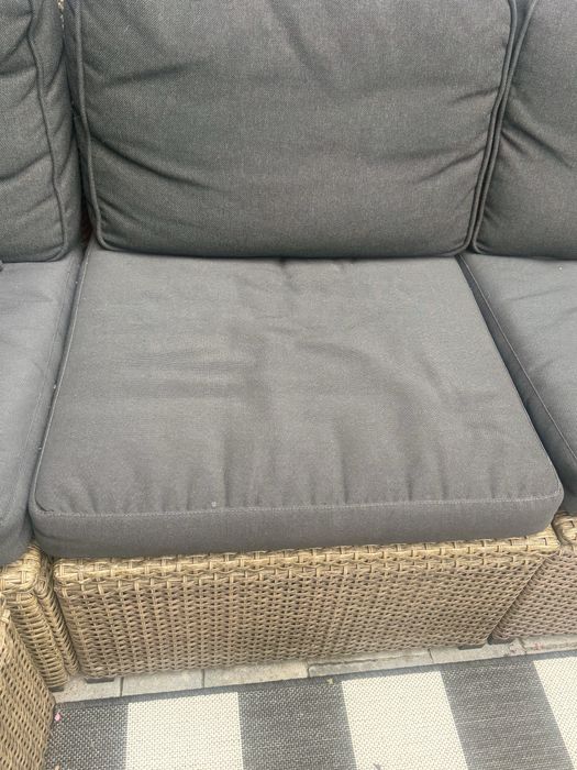Ikea solleron zestaw ogrodowy wypoczynek - stolik i  naroznik technorattan
