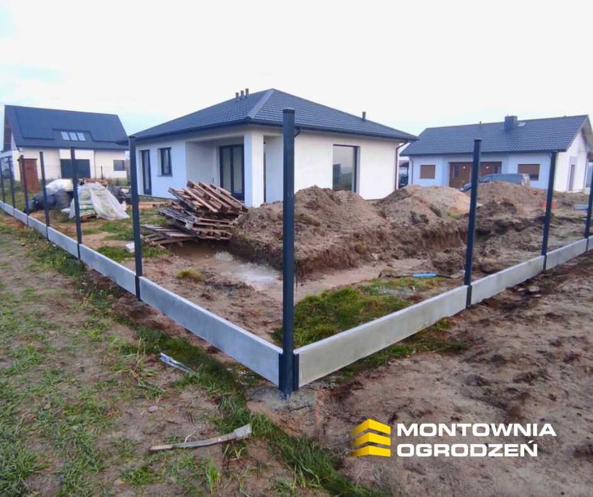 Ogrodzenie Panelowe 3D 153 Podmurówka Transport Brama Furtka