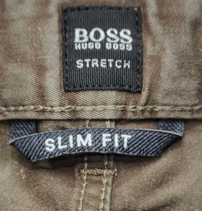 Wr) BOSS STRETCH oryginalne spodnie materiałowe Roz.33/34