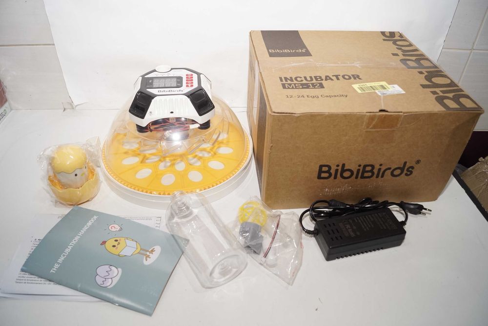 G183 BIBIBIRDS Inkubatory do wylęgu kurcząt na 12 jaj BibiBirds MS-12