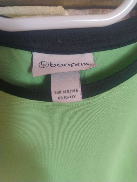 Koszulka zielona dla chłopca 140/146