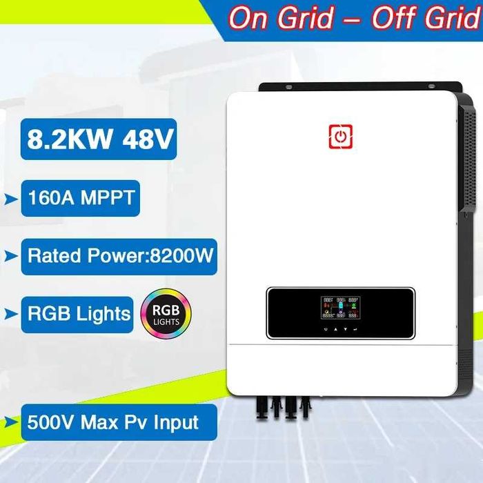 Солнечный автономный гибридный инвертор ИБП ДБЖ MPPT AGM GEL lipo4