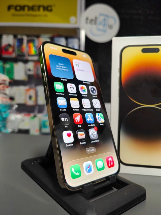 ***Sklep Tel4u - Apple iPhone 14 Pro, złoty, stan 9,5/10 + gwar