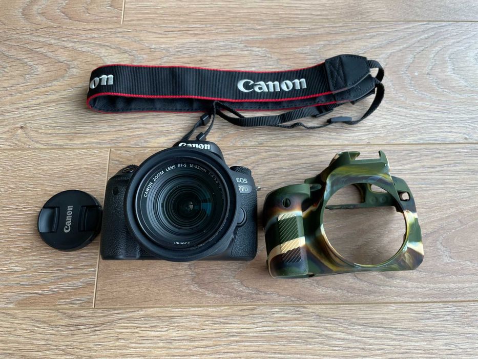 DSLR Canon 77D + Lense 18-55mm