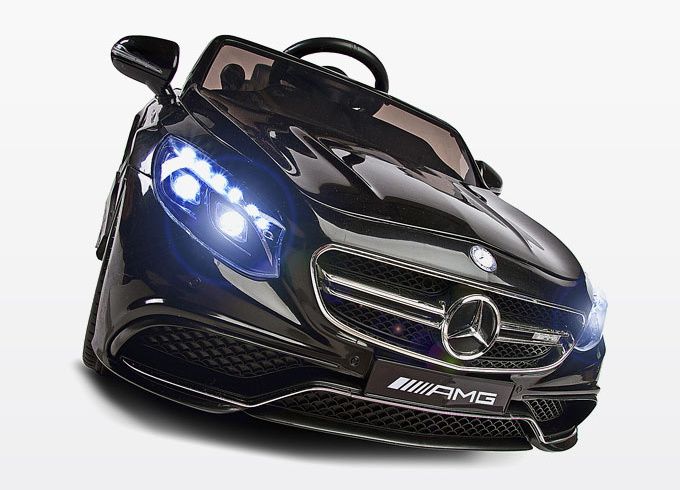 Czarne auto na akumulator Mercedes S63 AMG 2x45W