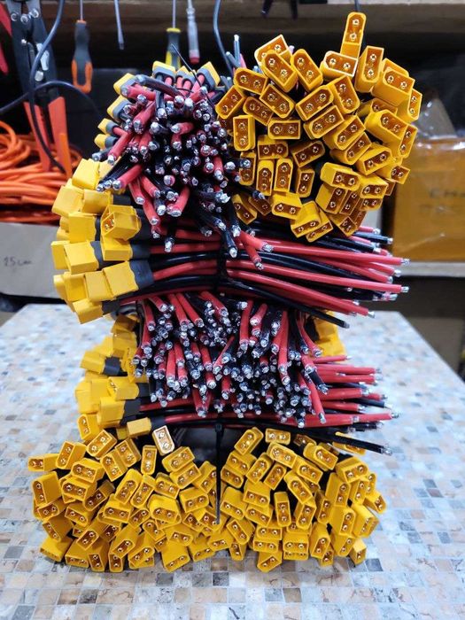 Кабель Amass XT60 Male 12AWG коннектор XT60 разъем дріт дрона