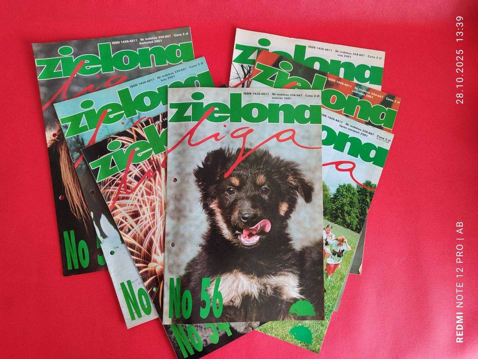 Zielona Liga, rok 2001, nr 54-60, miesięcznik, przyroda, ekologia