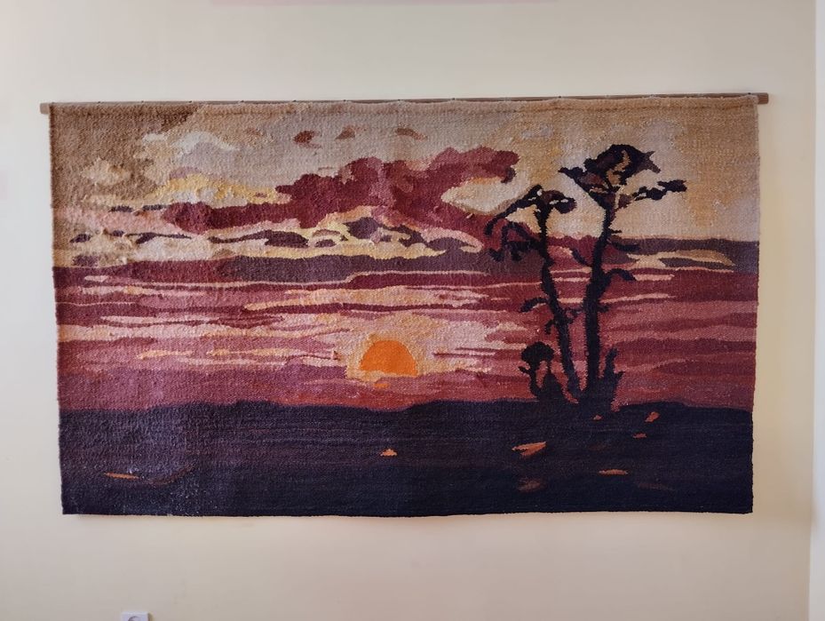 Gobelin kilim zachód słońca Michał Piętka