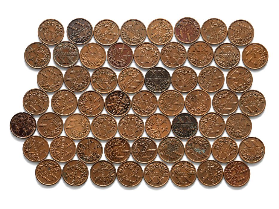 Lote de 60 Moedas 20 Centavos 1965