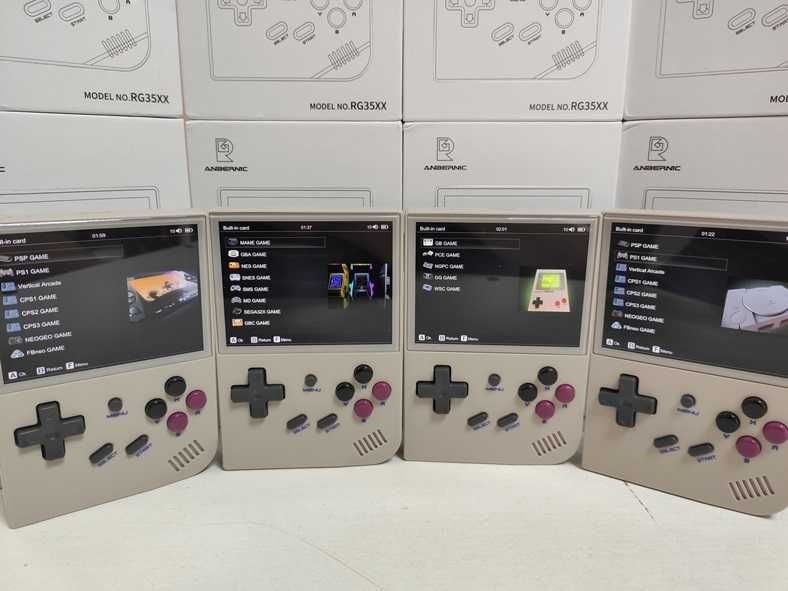 Игровая приставка ANBERNIC RG35XX GREY 2024 PlayStation PSP Денди Сега
