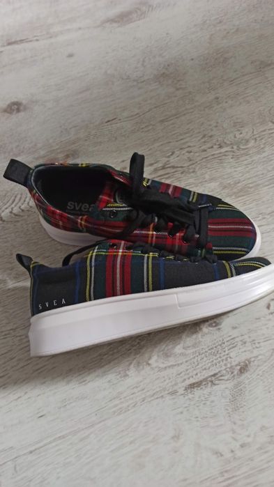 Sneakersy Svea- charlie blue check