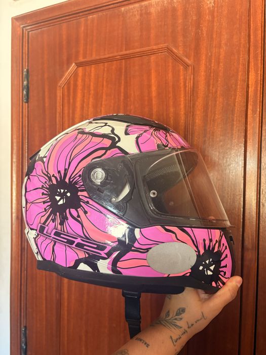 Capacete floral LS2
