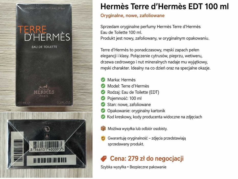 Hermès Terre d’Hermès – EDT 100 ml