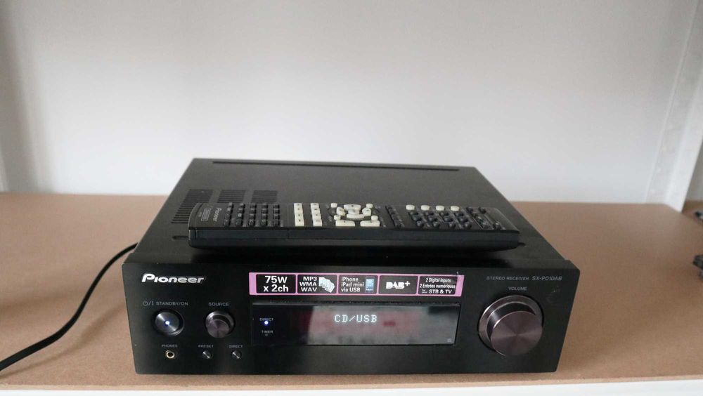 Усилитель ресивер PIONEER SX-P01DAB класса D мощность 75 Ват 4Ом