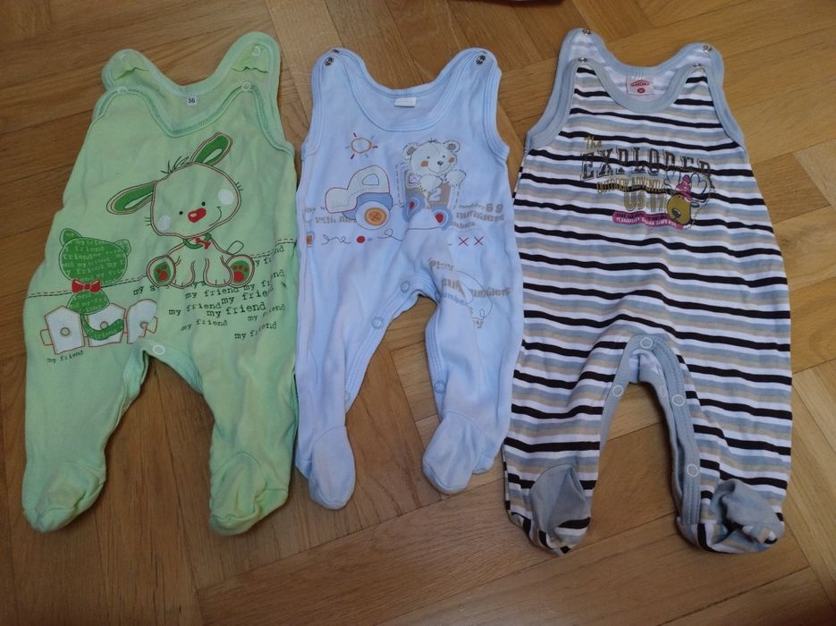 3 sztuki Śpiochy dla chłopca r.56