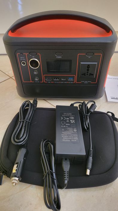 Портативна зарядна ствнція YW500 600W, чистий сінус!