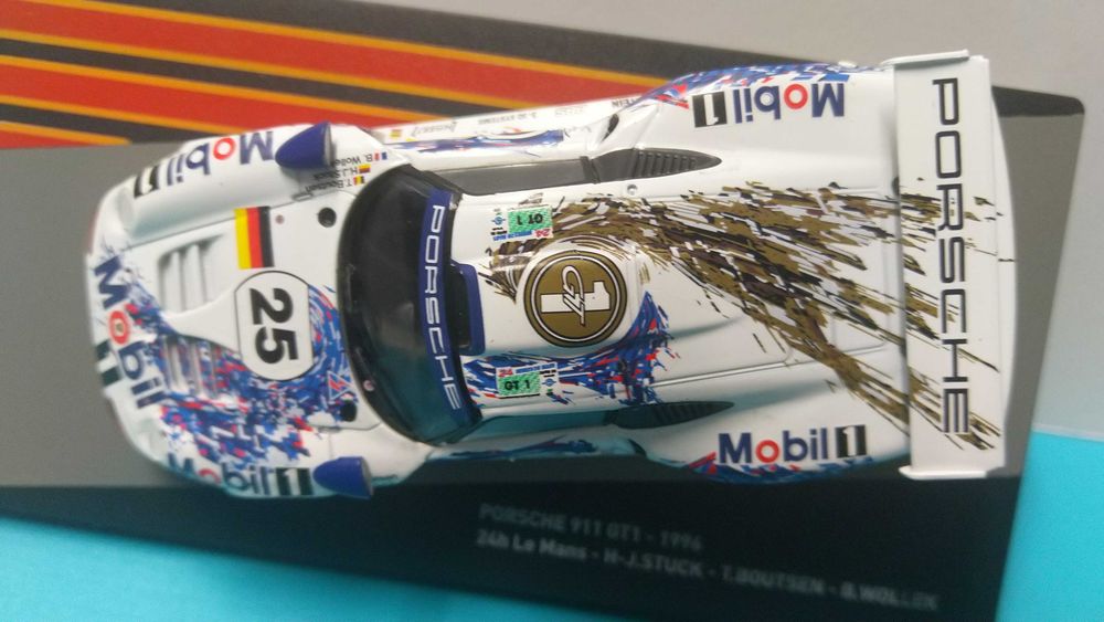Porsche 911 GT1 #25: 24h LM 1996 (2ºlug)-Miniatura escala 1/43