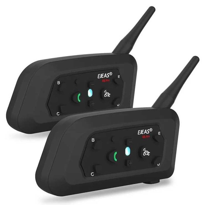 2 Intercomunicadores Bluetooth EJEAS V6 Pro para arbitragem - Baixa de Preço