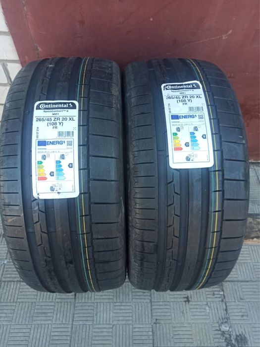 265/45/20-2 шт Контіненталь оригінал з Німеччини