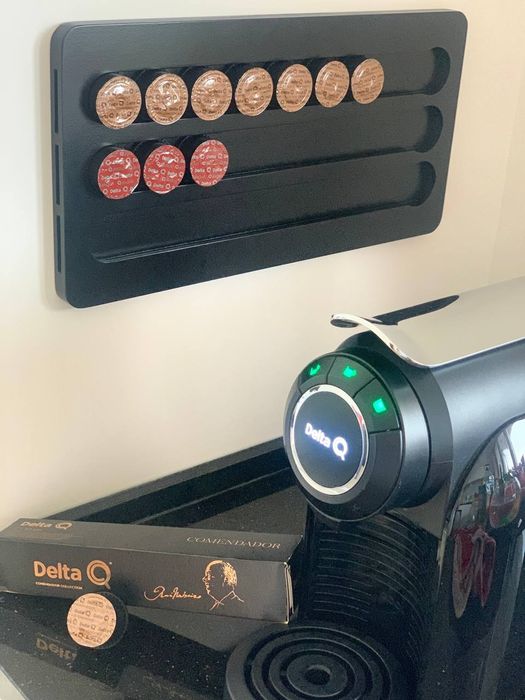 Porta cápsulas café Delta Q e Nespresso
