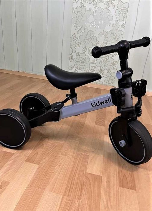 Велосипед дитячий беговел kidwell pico pink міцна конструкція