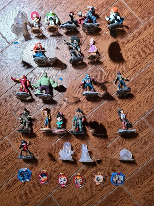 Figuras Disney Infinty + Cartas + Discos + Cristais