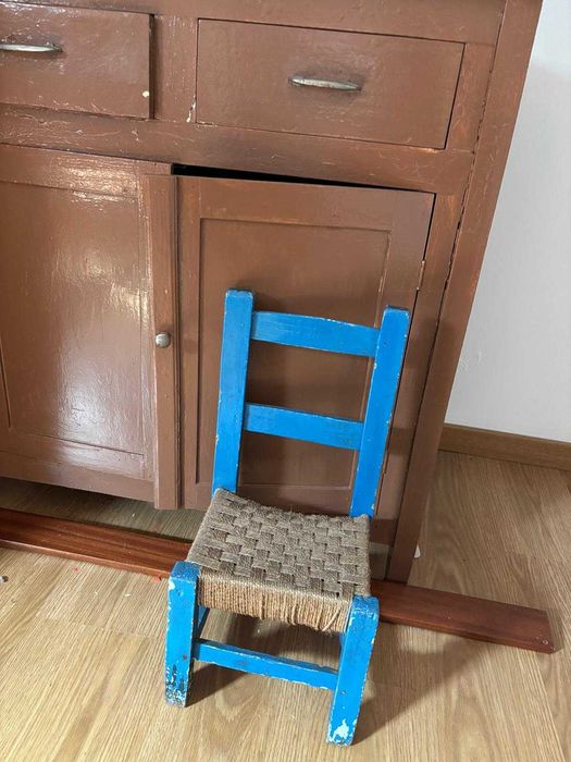 cadeira com forro em corda