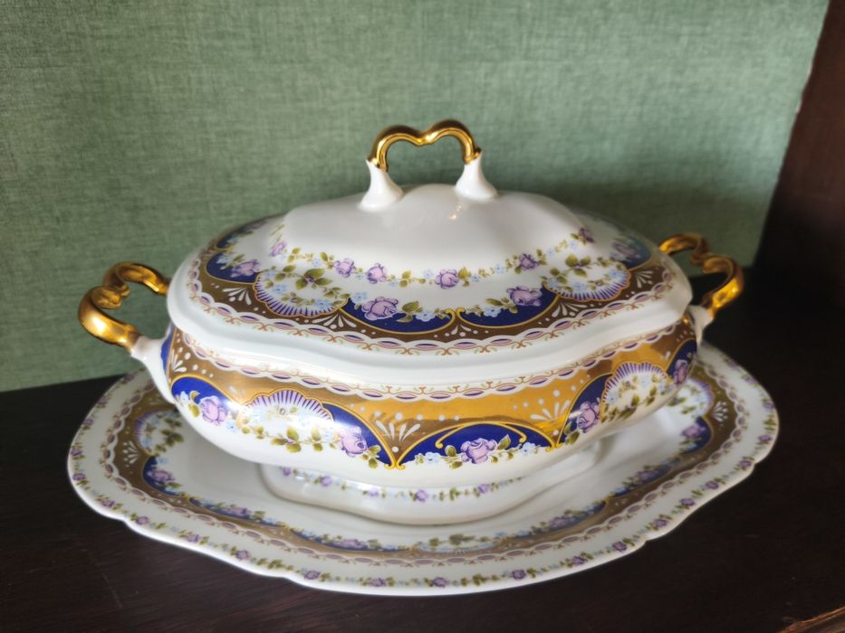Conjunto prato e terrina Limoges