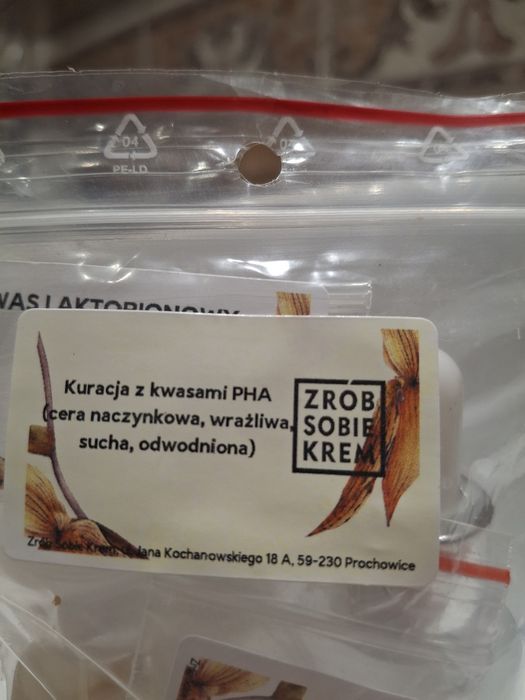 Kwas PHA kuracja "Zrób sobie krem" zestaw