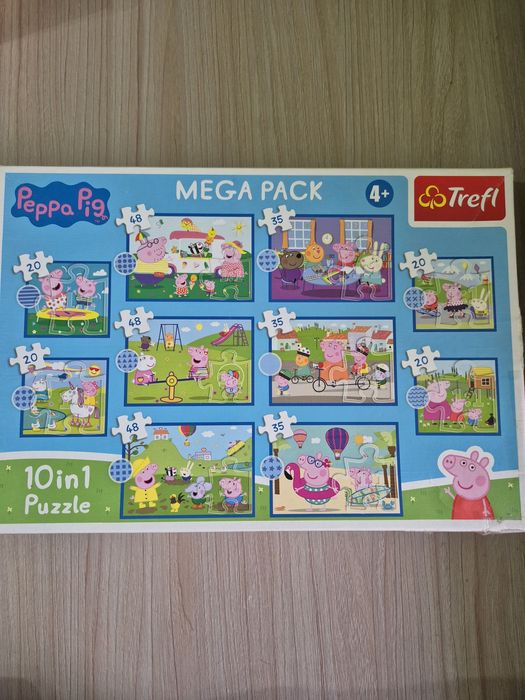 Puzzle Świnka Peppa 10 w 1