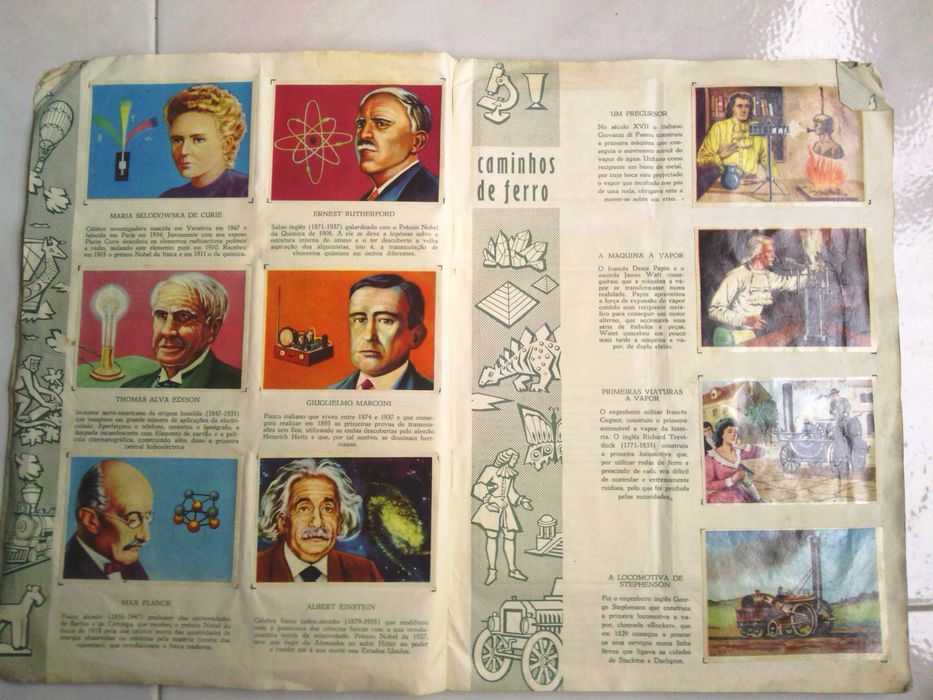 Cromos de: Enciclopédia da Cultura ou Historia da Humanidade de 1973