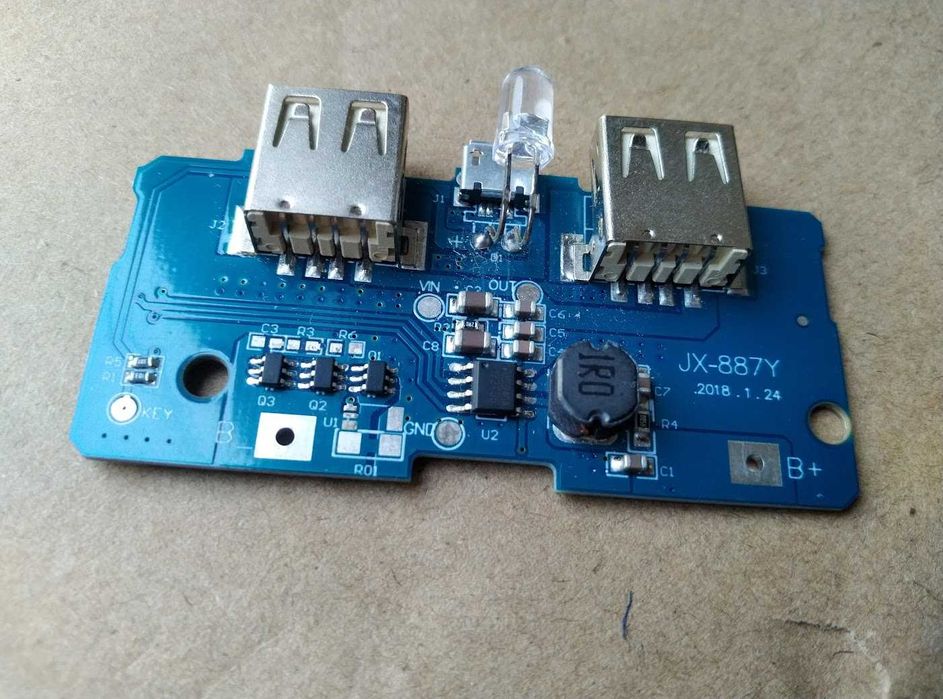 Плата повербанка USB