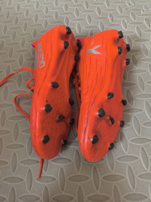 Korki Adidas Techfit pomarańczowe r.33/200mm