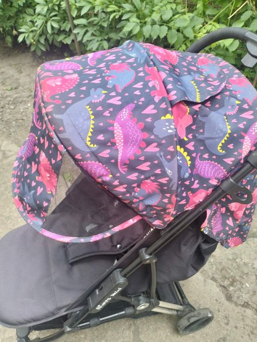 Прогулянкова коляска Ninos Mini 2 (Pink Dino) / Легка дитяча коляска