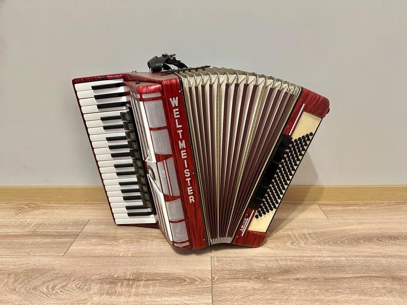 Acordeão Weltmeister 4voz completo