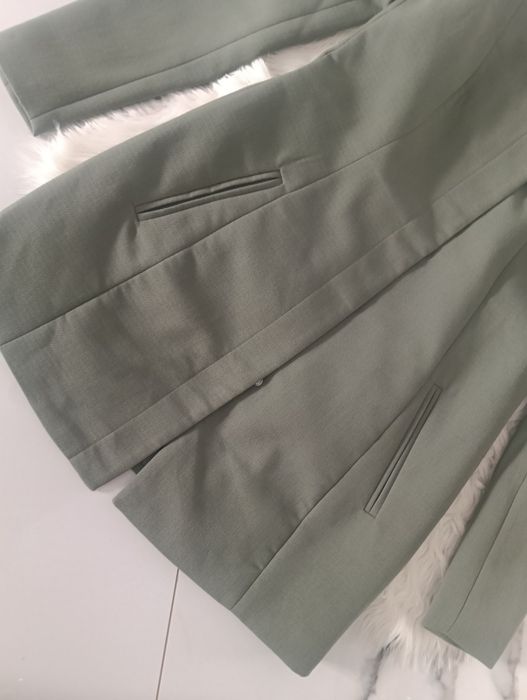 Płaszcz khaki 36 nowy elegancki andrzejki sylwester