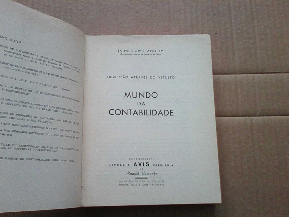 Digressão através do vetusto mundo da contabilidade