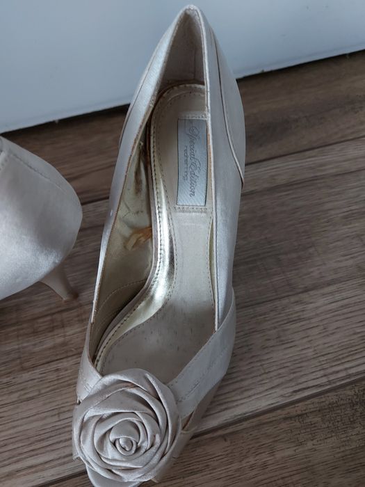 Buty ślubne Redherring satynowe r. 38 ecru