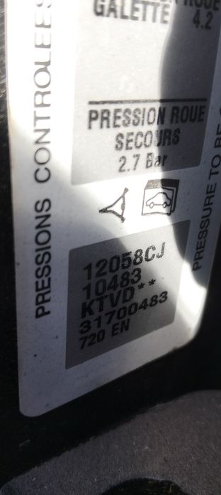 Klapa tylna citroen C5 iii x7 ktvd