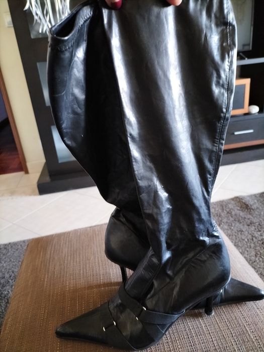 Botas altas em preto N.37