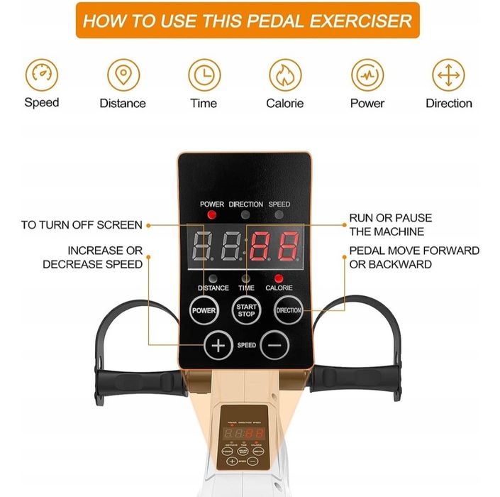 Електричний реабілітаційний міні велотренажер для рук і ніг FITODO