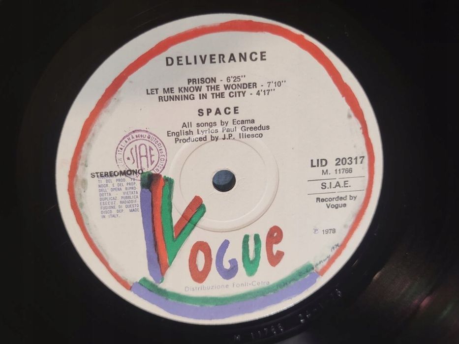 Space – Deliverance. 1978. Vogue. VG+