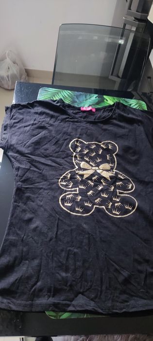 Bluzka ze złotym misiem Kataliński