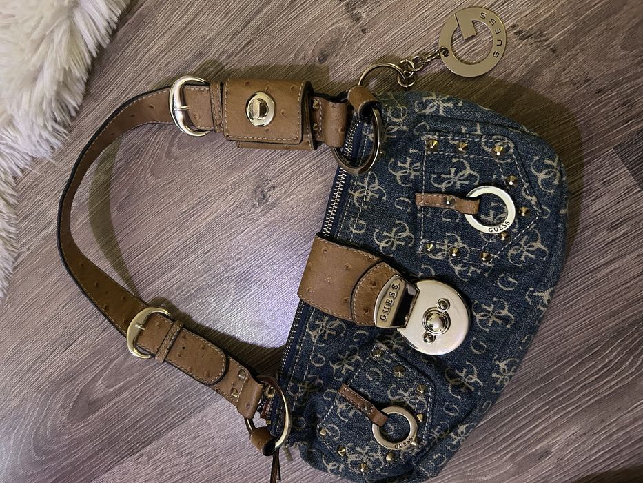 Сумка Guess blue in denim Y2k vintag