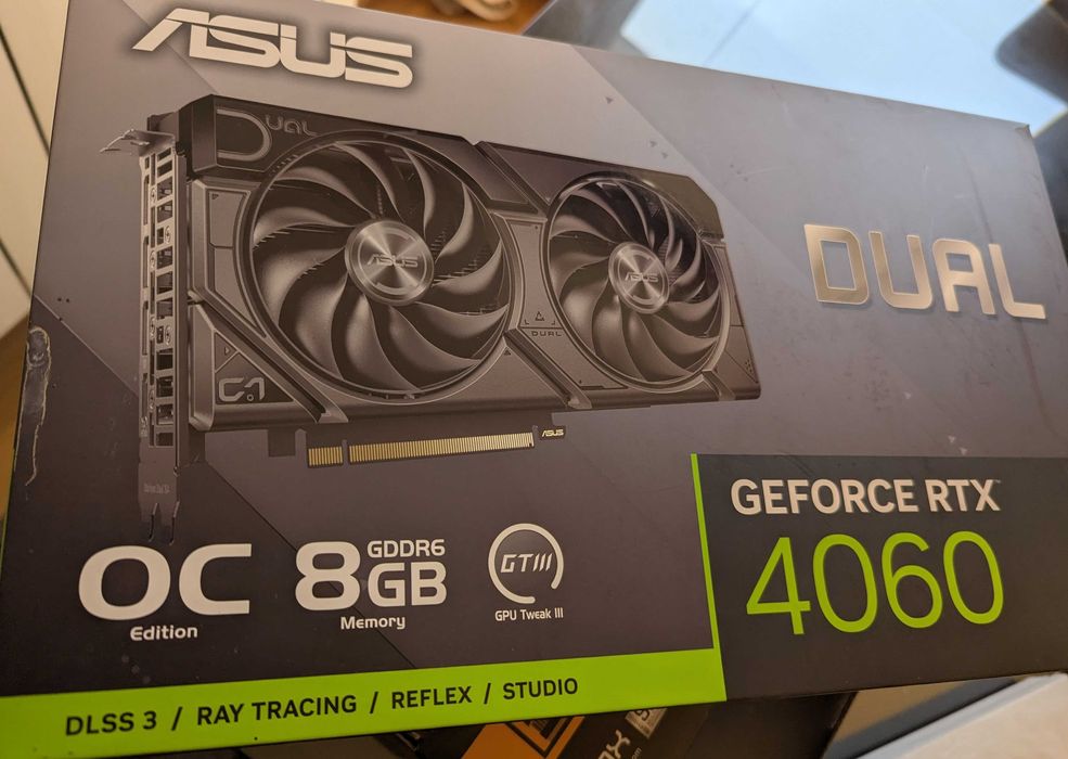 Asus GeForce RTX 4060 Dual Evo OC 8GB GDDR6 com fatura/garantia