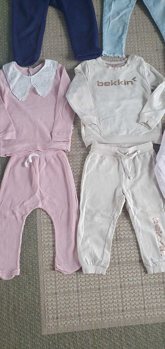 Komplety dla dziewczynki, spodenki, kurtka, bezrękawnik 80-92
