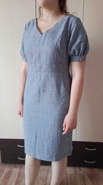 Плаття льон міді р48-50